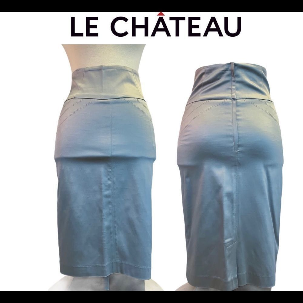 Le Chateau gray high waist pencil skirt size 5/6